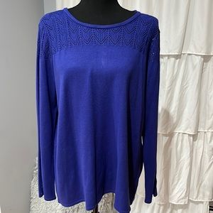 Dressbarn blue long sleeves blouse.